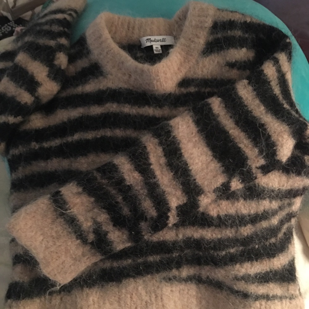 Madewell wooly alpaca sweater fuzzy